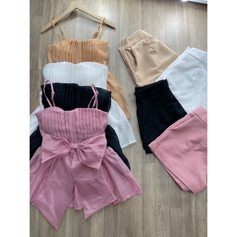 Set 2 dây tơ phối nơ xinh xắn chất siêu đẹp chuẩn shop