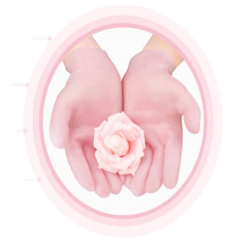 [Hàng mới về] Đôi găng tay gel silicone giúp dưỡng ẩm làm trắng tẩy tế bào chết có thể tái sử dụng