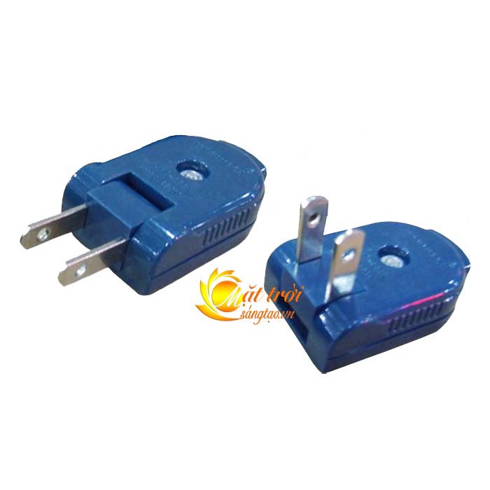 GIÁ CỰC TỐT - Phích cắm chân dẹt gấp Xanh