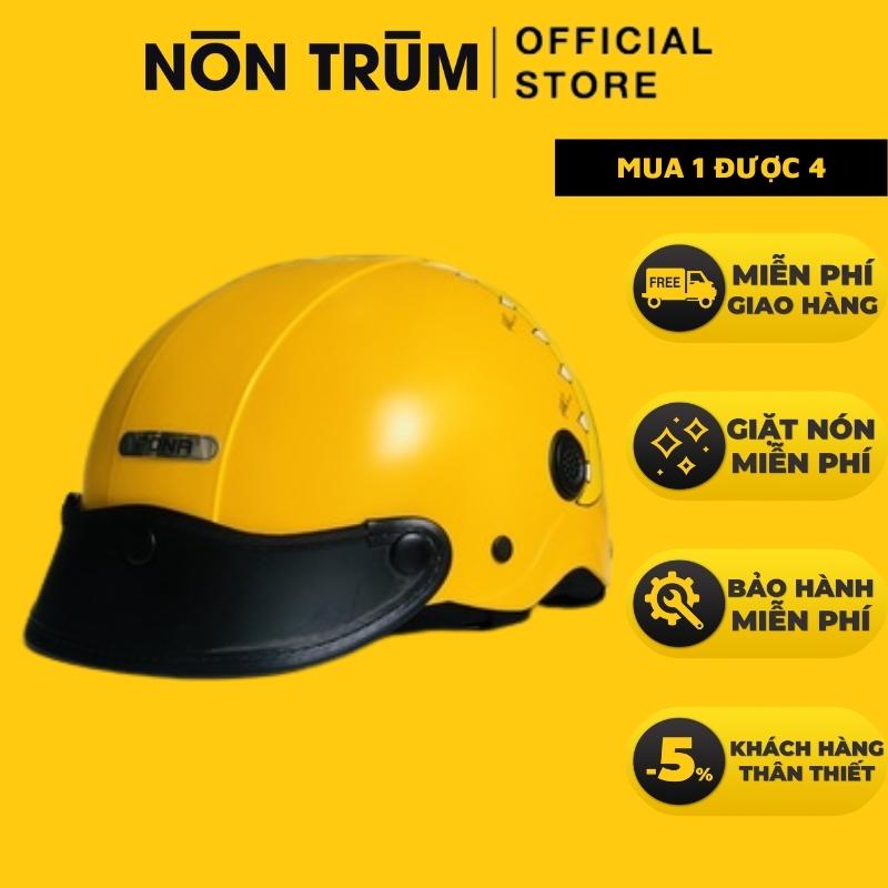 Mũ bảo hiểm nửa đầu RONA R5 sơn tem KHỦNG LONG freesize vòng đầu 55-58cm