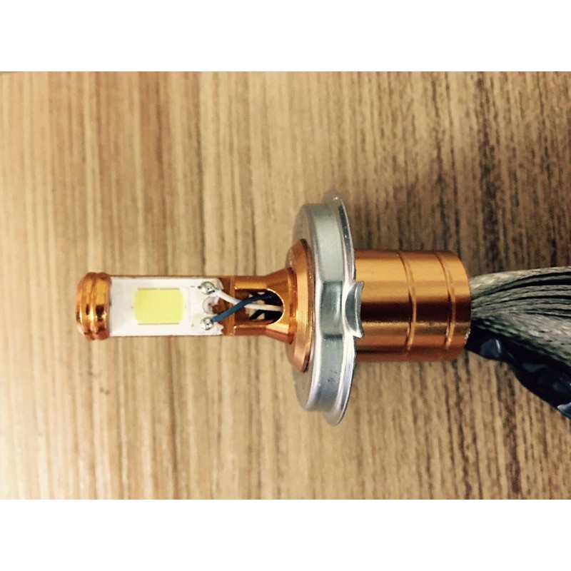 Đèn LED 2 bóng tản nhiệt dây nhôm cho xe Wave RS và Xe Ga