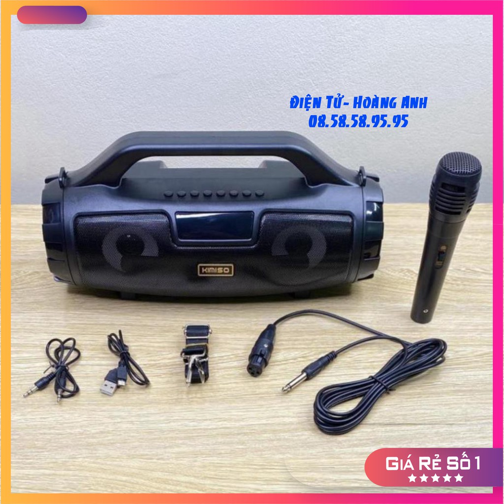 Loa Bluetooth Karaoke KIMISO KM-S3 + KM-S2 + KM-S1 + KM-S6 (tặng míc Có dây) Quý Khách có Thể mua thêm Míc Không Dây