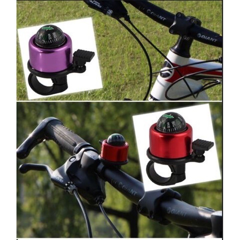 Chuông xe đạp hợp kim nhôm mạ điện nhiều màu la bà hình cầu