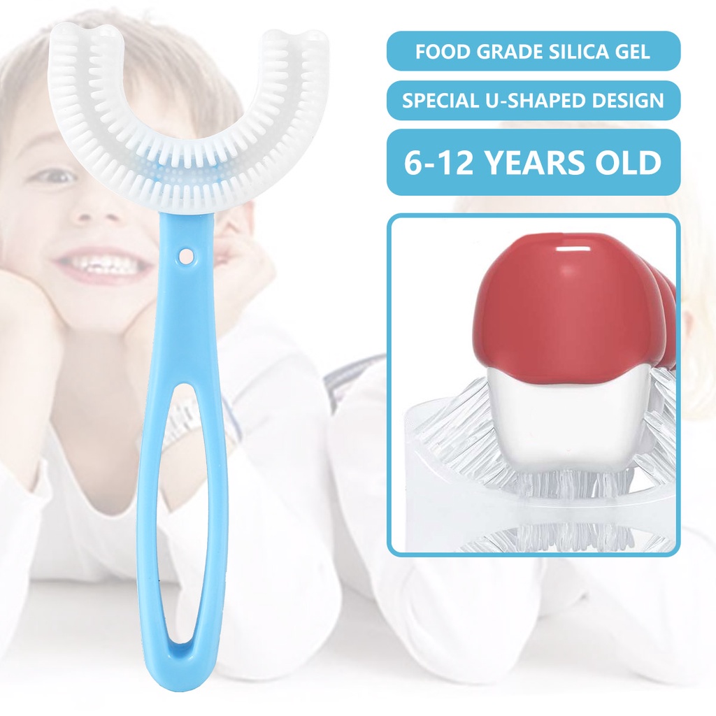 JPRICE Bàn Chải Đánh Răng Silicone 360 Độ Hình Chữ U° Bàn Chải Tập Đánh Răng Chuyên Dụng Dành Cho Bé 2-12 Tuổi