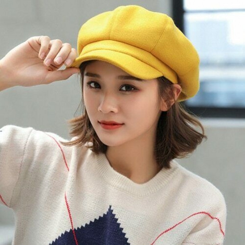 Nón Beret Thời Trang Phong Cách Hàn Quốc Cho Nữ