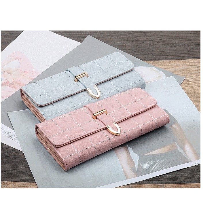 Bóp ví cầm tay nữ mini da đẹp Minisa VN21