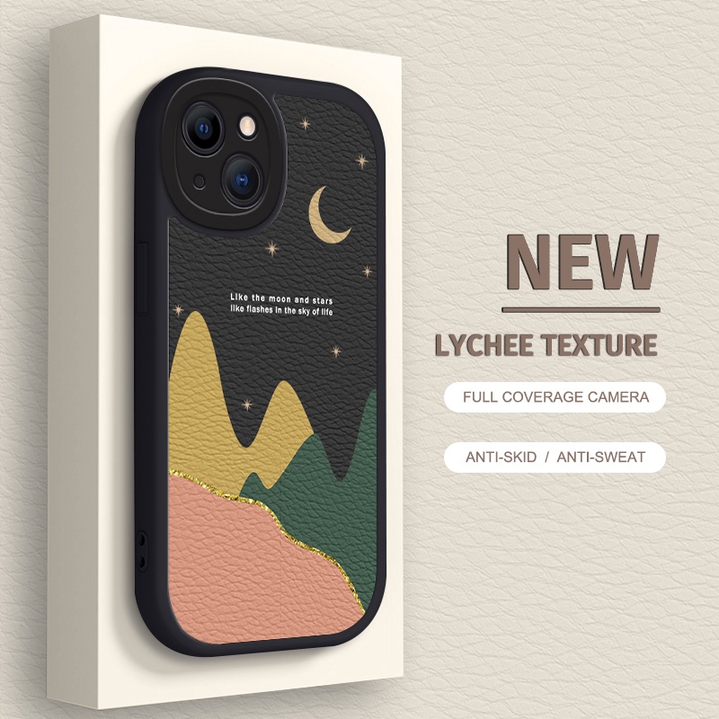 Ốp Điện Thoại Tpu Dẻo In Hình Mặt Trời Và Mặt Trăng Cho iPhone 6 / 7 / 8 Plus / X / XR / Xs Max 13 / 12 / 11 Promax