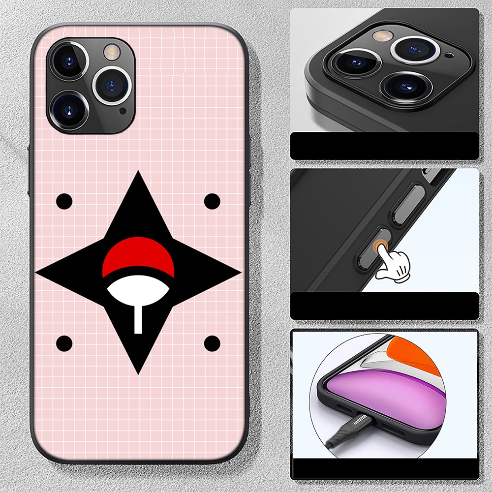 Ốp điện thoại nhựa silicon TPU mềm CPC26 hình Naruto Akatsuki Anime Sasuke cho iPhone 8 7 6S 6 Plus 5 5S SE 2016