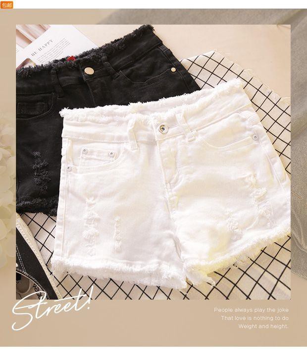 Quần Short Denim Viền Rách Phong Cách Hàn Quốc 2021 Cho Nữ | BigBuy360 - bigbuy360.vn