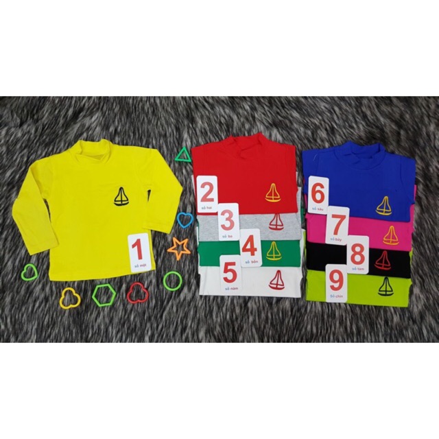 Áo cổ 3 phân cho bé - combo khách đặt