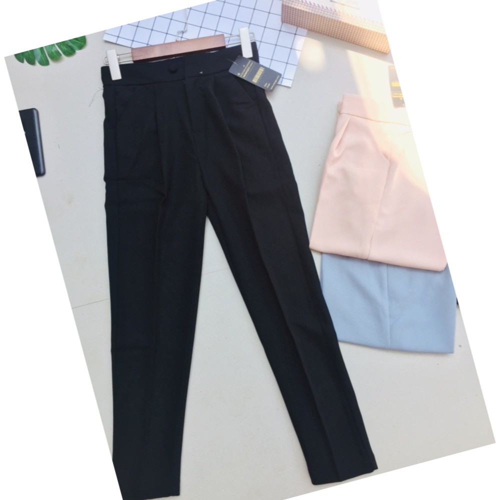QUẦN BAGGY CÔNG SỞ CẠP KHÓA KHUY BỌC CAO CẤP QUẦN TÂY NỮ CHẤT TUYẾT MƯA 8313