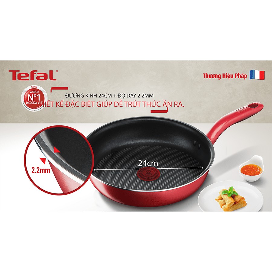 Chảo đáy từ lòng sâu chống dính cao cấp 28cm - Tefal So Chef