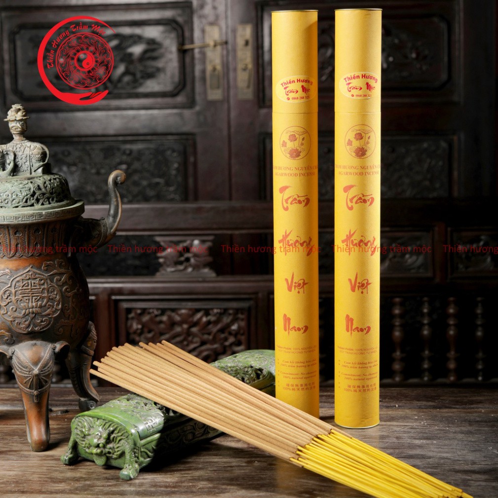 Trầm hương 🔅 Nhang trầm hương sạch ống cao cấp mùi thơm trầm tự nhiên không lẫn tạp chất