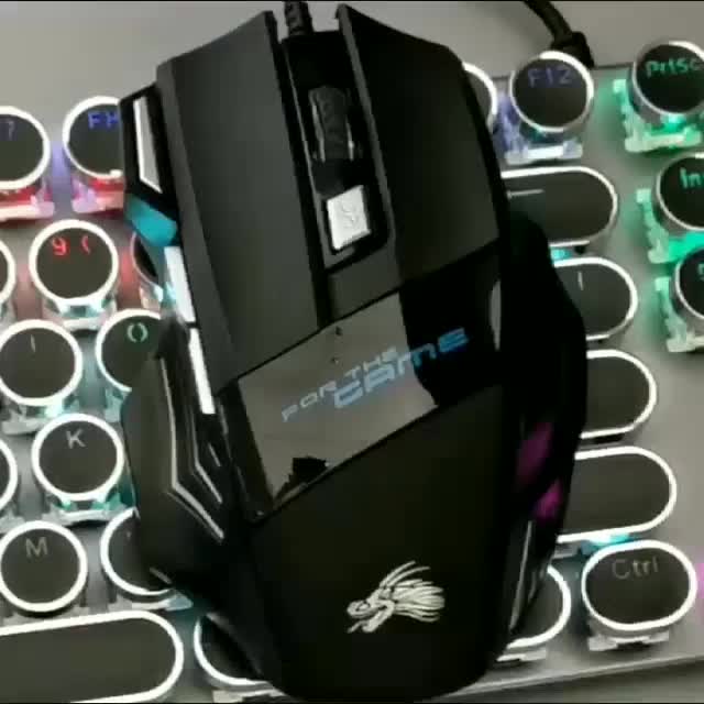 Chuột chơi game có dây Dragon X3 led 7 màu DPI lên đến 5500 siêu mượt dây dài bọc dù -DC1250 | BigBuy360 - bigbuy360.vn
