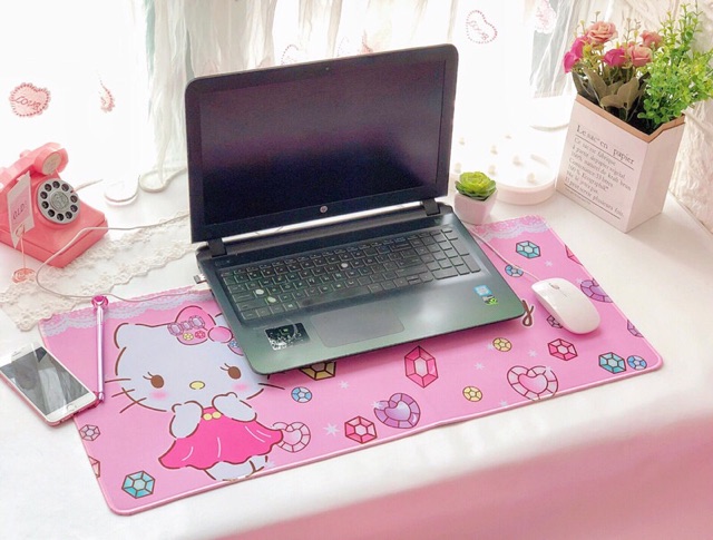 TẤM LÓT TRẢI BÀN PHÍM, LAPTOP, IPAD HELLO KITTY