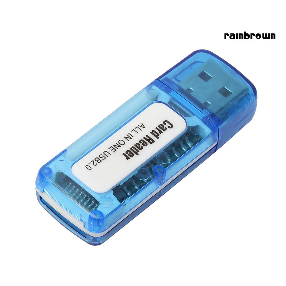 1Pc USB 2.0 4 in 1 Memory Multi Card Reader for M2 SD SDHC DV Micro SD TF Card /RXDN/