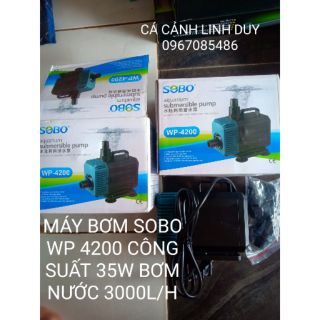 MÁY BƠM NƯỚC SOBO CHO HỒ CÁ CẢNH KHÔNG ỒN 35W BƠM ĐƯỢC 3000L/H