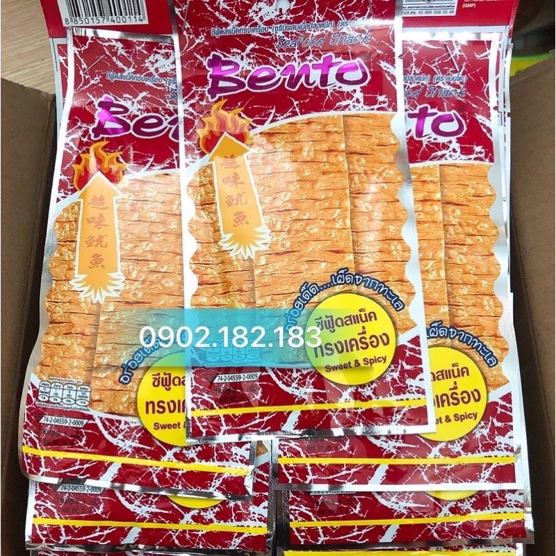 Gói snack mực cay Bento Thái Lan gói 5g