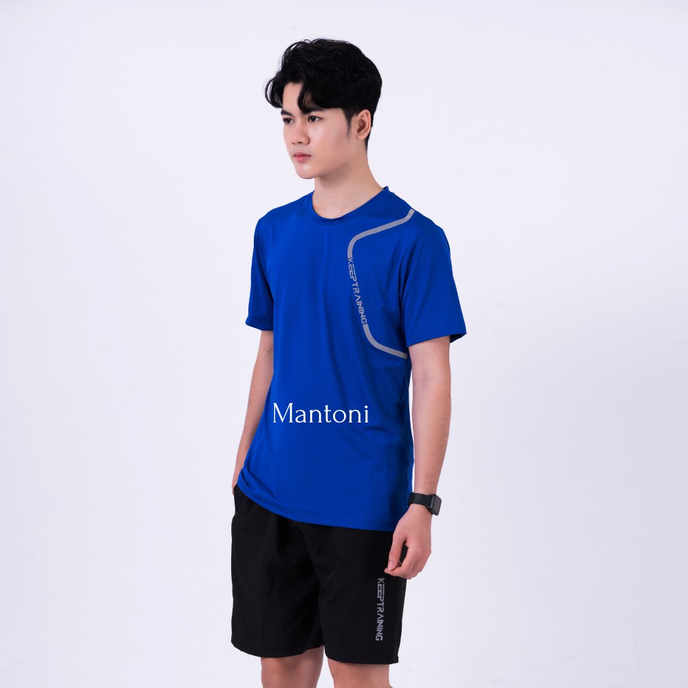 Bộ thể thao nam keep training,chất thun lạnh thoáng mát co dãn đa chiều,năng động trẻ trung | BigBuy360 - bigbuy360.vn