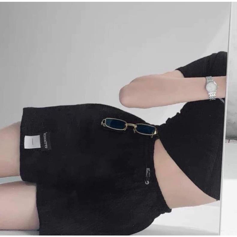 Quần đùi hai lô gô dây rút cạp lưng quần Ka