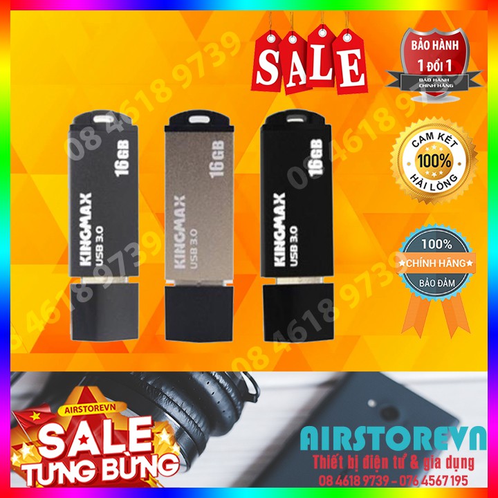 USB 16GB Kingmax 3.0 - Hàng chính hãng (Màu bất kỳ)- Hàng chính hãng