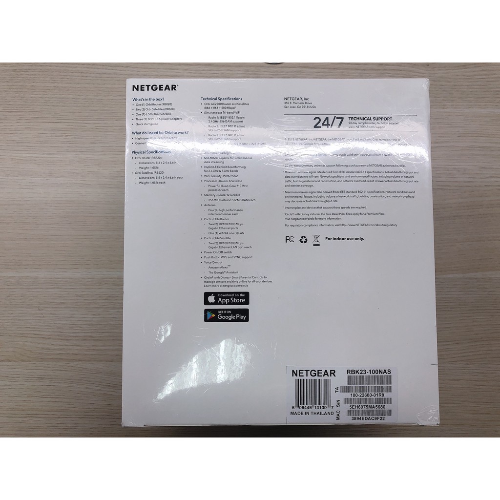 Thiết Bị Phát Mesh Wifi ️⚡[SIÊU MẠNH 3 Băng Tần]️⚡Netgear Orbi RBK23 AC2200 Tri-Band (3-Pack) | BigBuy360 - bigbuy360.vn