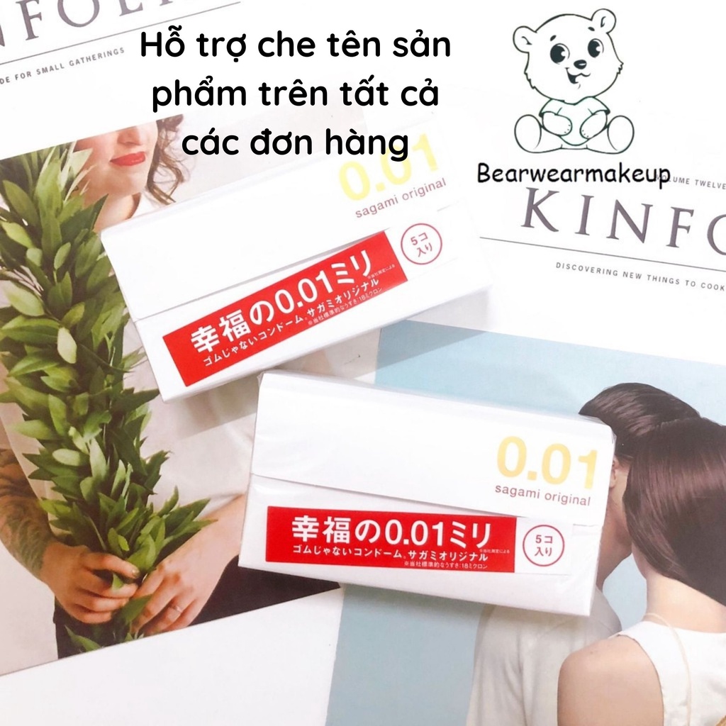 (NỘI ĐỊA) BAO CAO SU SAGAMI ORIGINAL 0.01 NHẬT BẢN