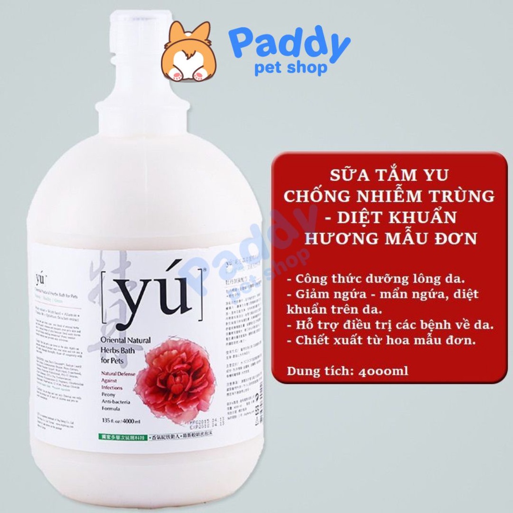 [Bình 4 Lít] Sữa Tắm Nước Hoa Yú Siêu Lưu Hương (Nhập khẩu Đài Loan)