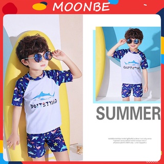 Bộ bơi cho bé trai và bé gái măc đi biển họa tiết hoạt hình đáng yêu nhiều màu sắc size tới 55kg - DOITSTYLE