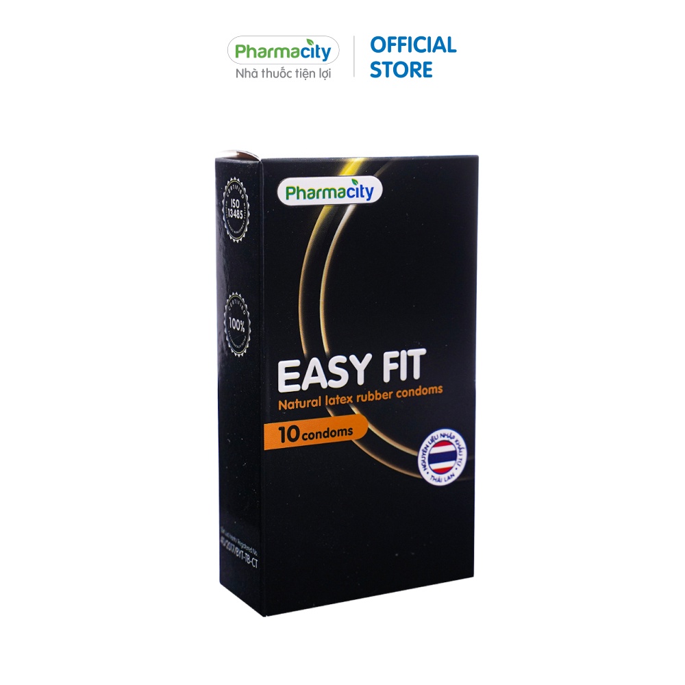 Bao Cao Su Pharmacity Easy Fit (hộp 10c)