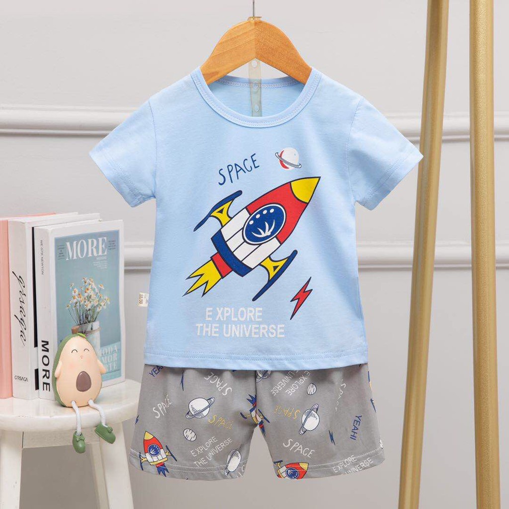 Đồ bộ cho bé trai cotton Quảng Châu cao cấp (8-16kg)