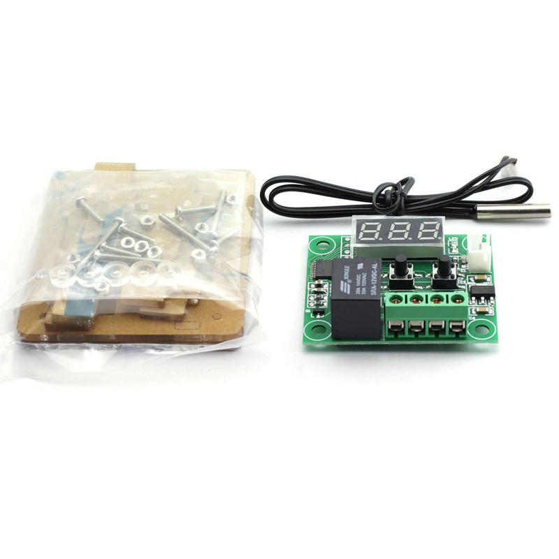 Công Tắc Điều Khiển Nhiệt Độ W1209 DC 12V Với Màn Hình LED Kỹ Thuật Số Ốp