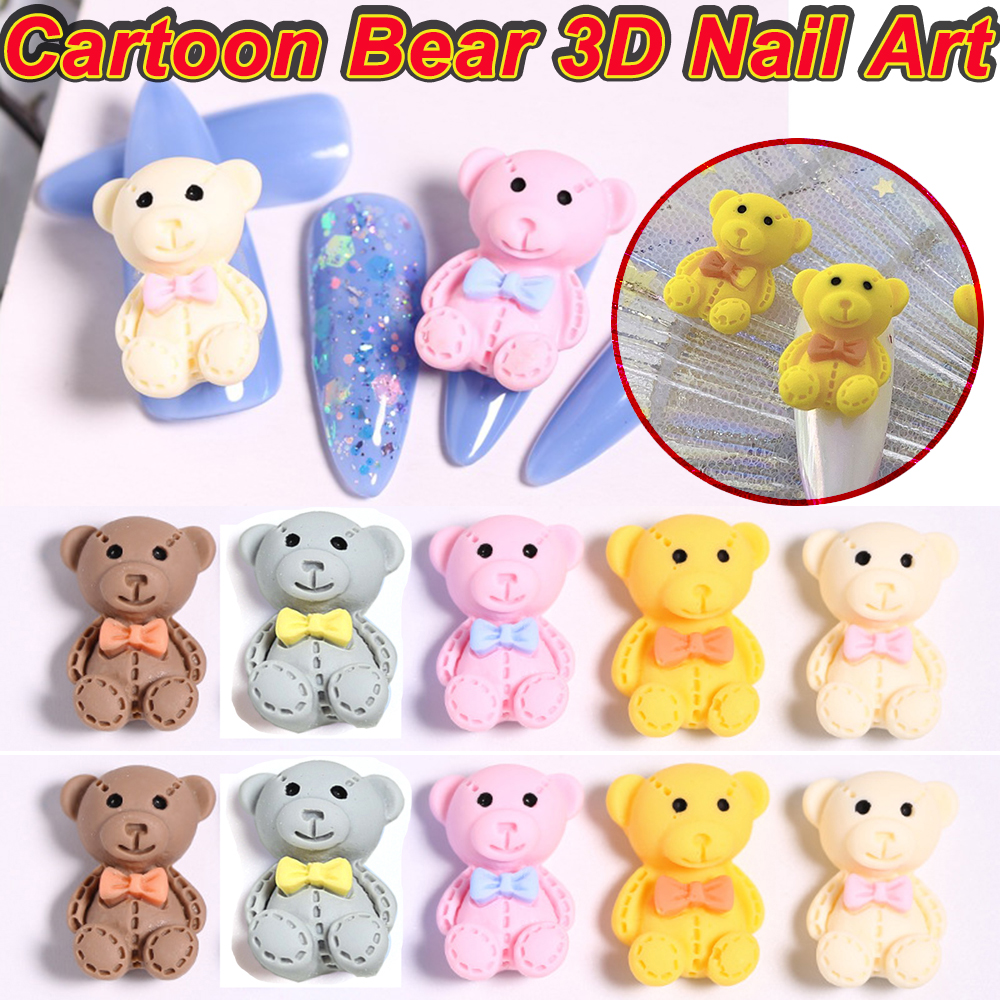 Set 10 phụ kiện trang trí móng tay 3D 13x18mm