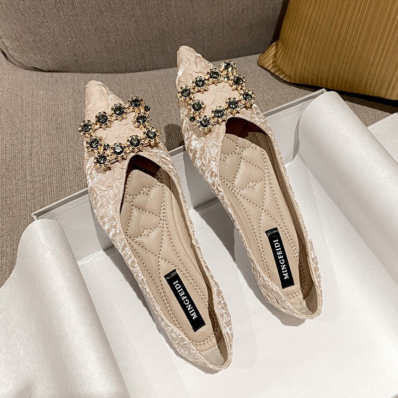 Order Giày Big size nữ búp bê size 40 - 44 - 45 ánh kim sang chảnh