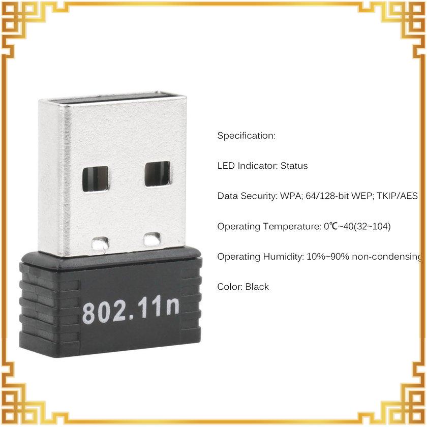 Usb Wifi T-T 150mbps 150m Mini 802.11n / G / B | BigBuy360 - bigbuy360.vn