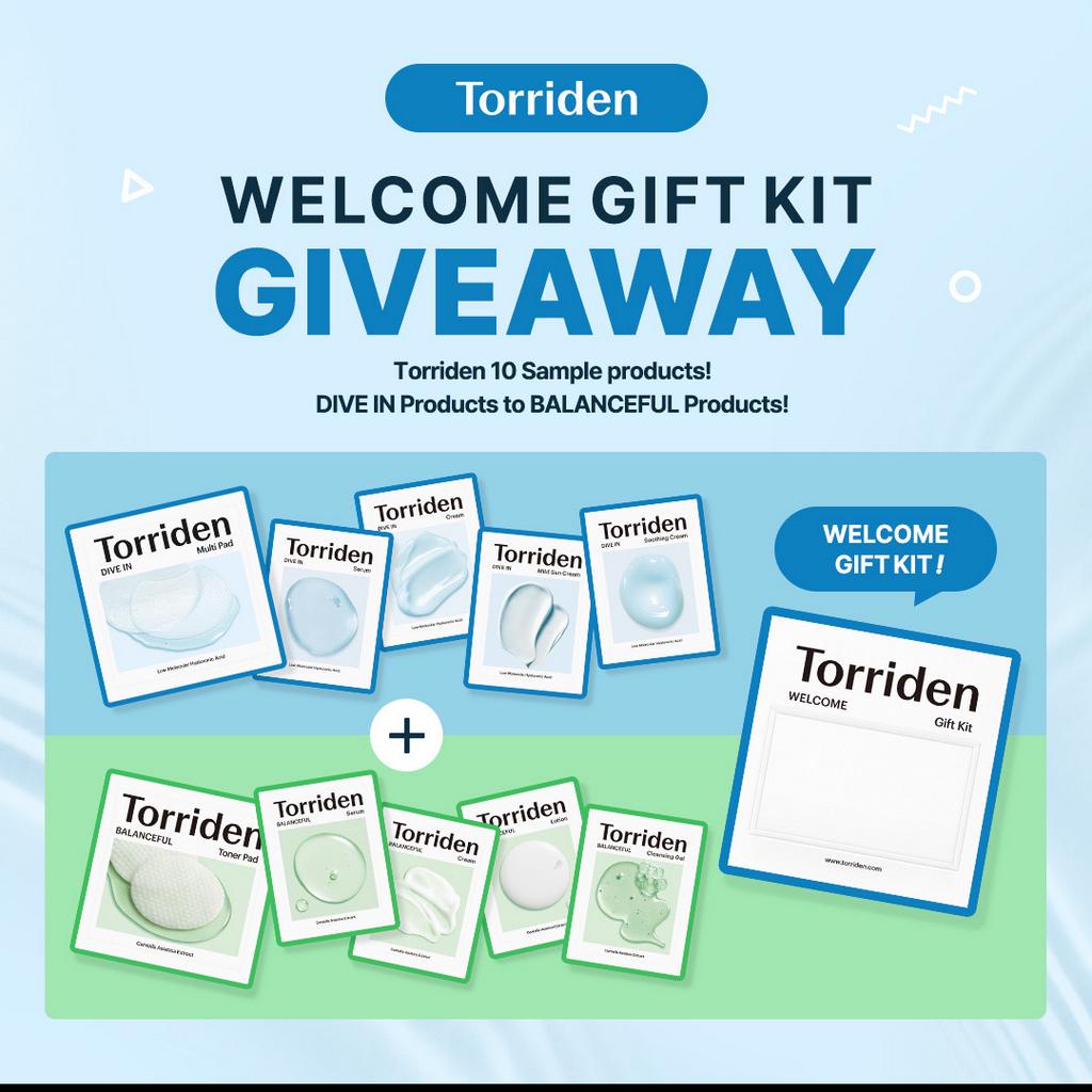Bộ quà tặng TORRIDEN chăm sóc da sạch sâu và cân bằng size mini