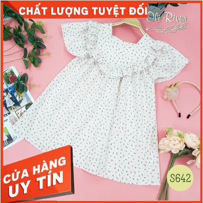 họa tiết nhẹ nhàng, form váy xòe, chất vải mịn mát