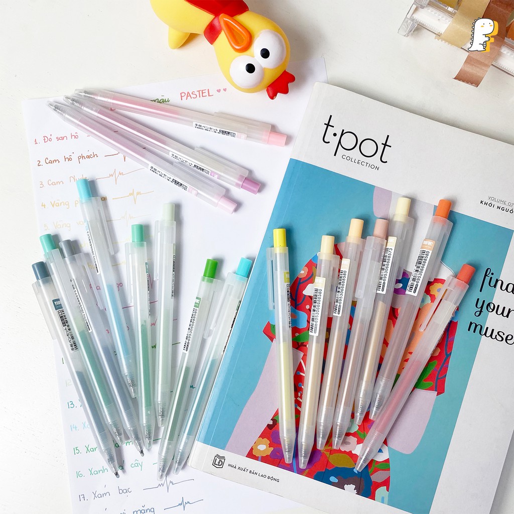 Bút gel màu Yoofun bảng màu Pastel