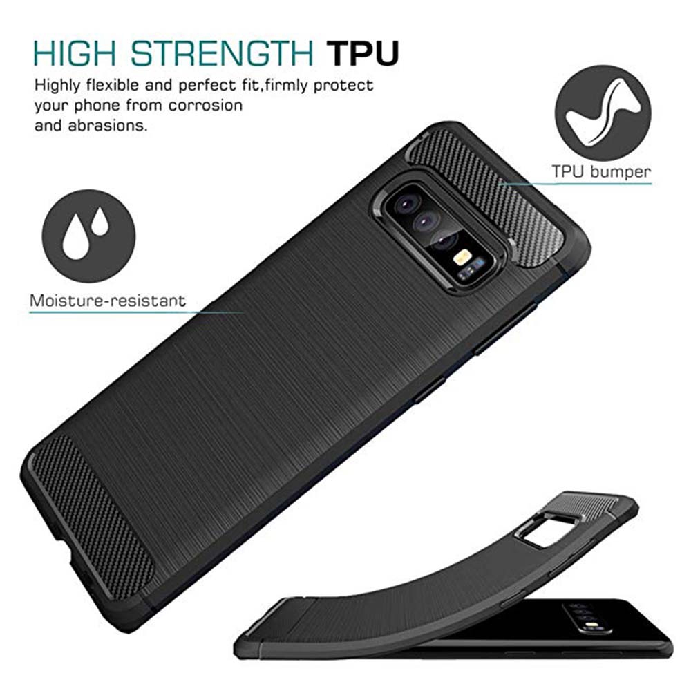 Ốp điện thoại TPU Silicon sợi carbon chống sốc cho Samsung Galaxy S10 S20 S21 S9 S8+ S20FE S20 S21 Ultra S10e