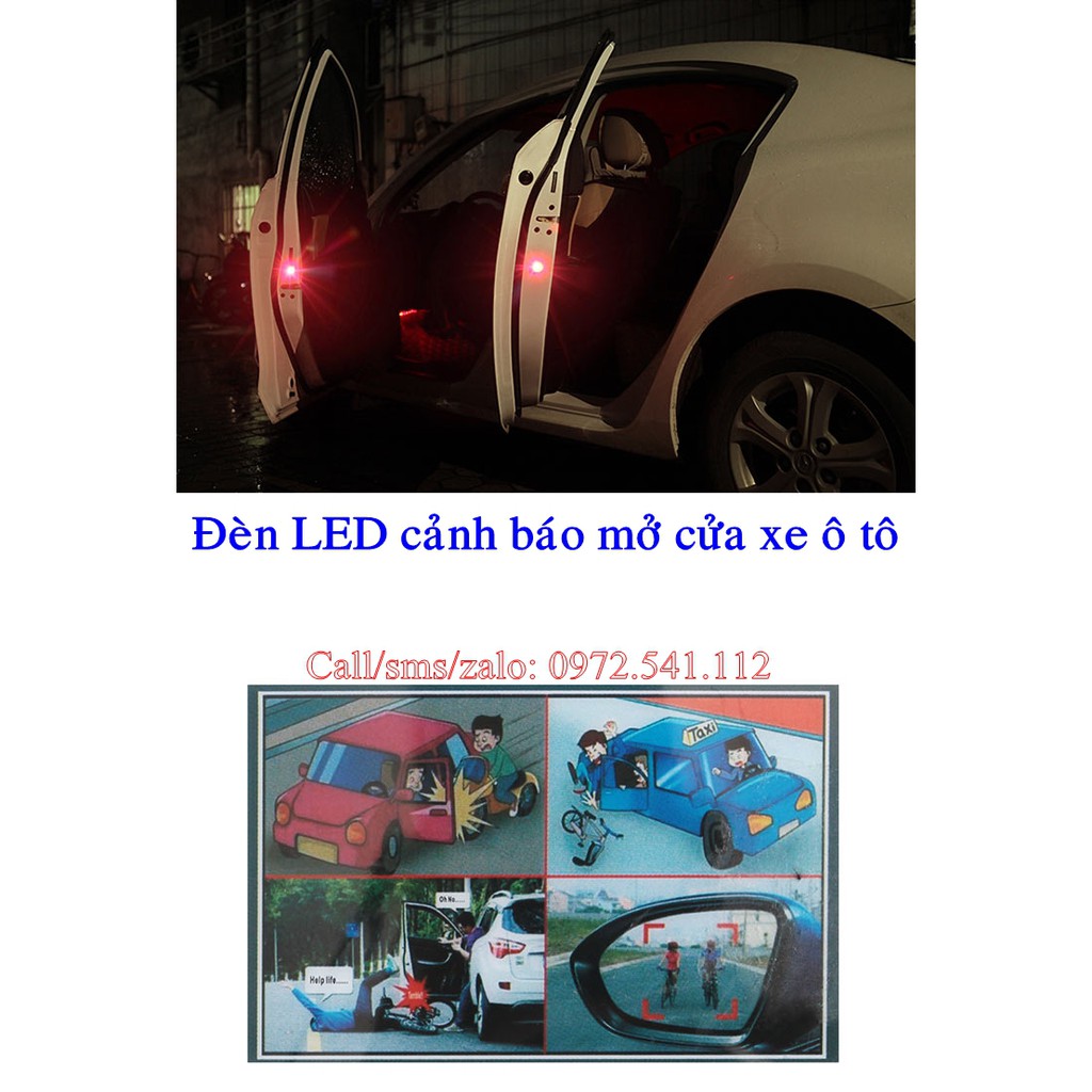 Bộ Đèn LED cảnh báo mở cửa xe ô tô.