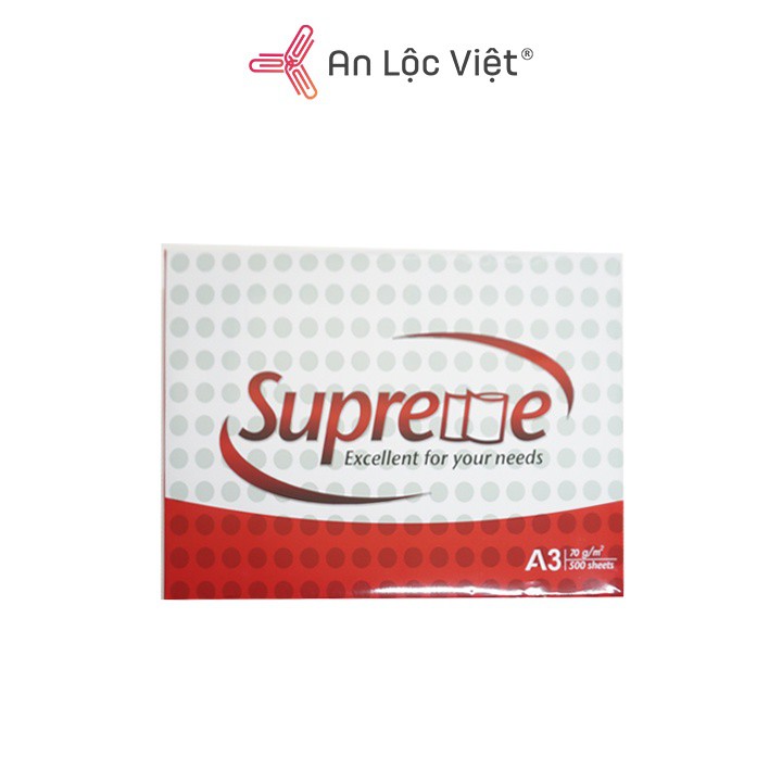 Tập giấy in 500 tờ A3 SUPREME 70 gsm chính hãng