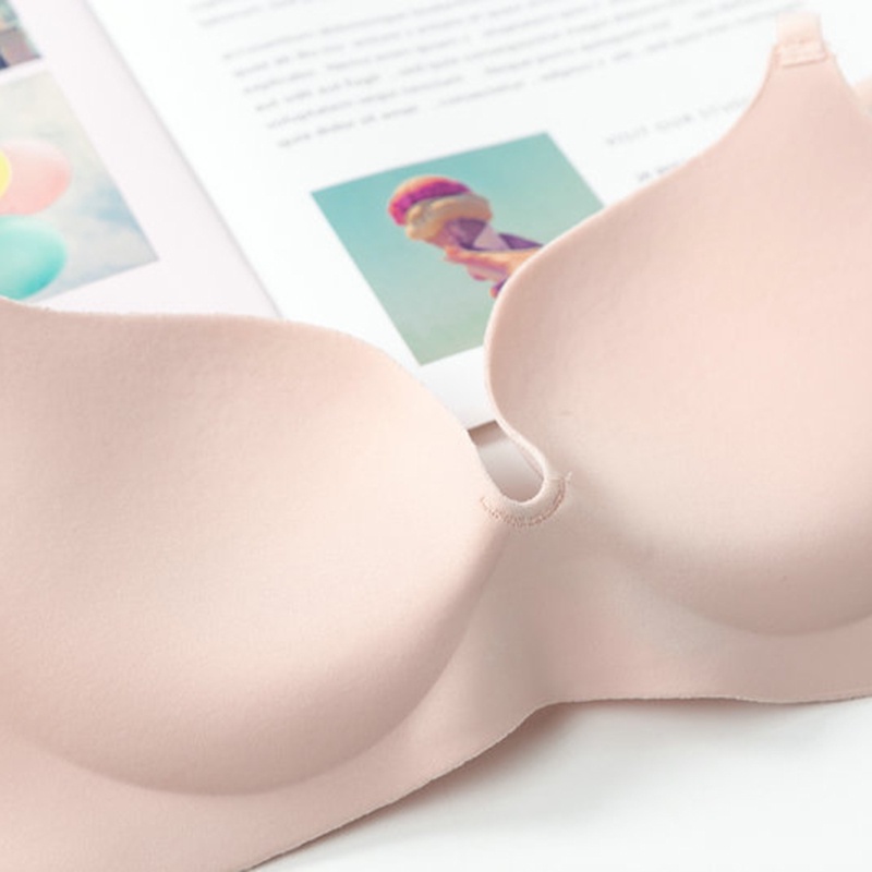 Sutiã Push Up Sem Costura Estilo Britânico Seda Fria MM