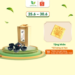 Bộ Ấm Trà Sứ 5 Món SƯƠNG MAI Đen Trắng Xanh - Bảo Hành 30 Ngày - SM00005