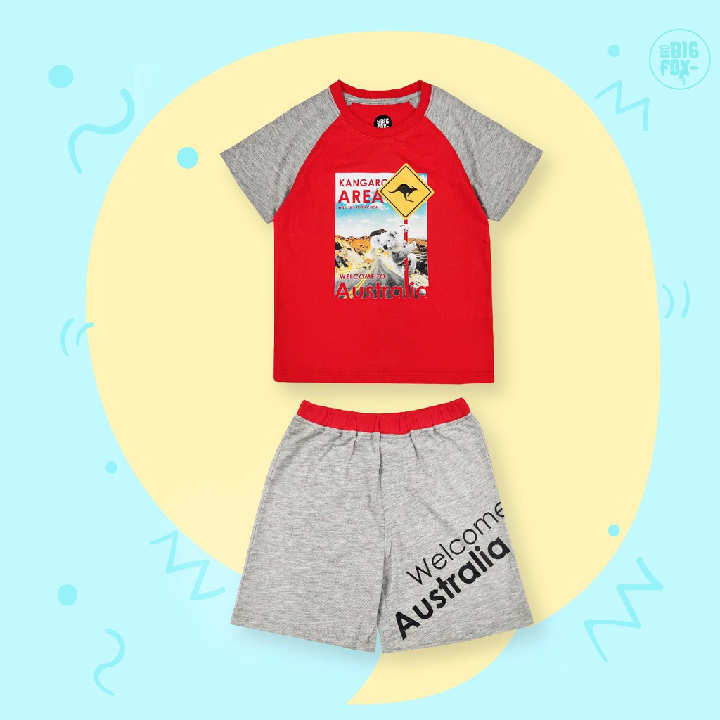 [MÃ BIGFBIF10 GIẢM 10K] Set Bộ Quần Áo Hè Cho Bé Trai, Bộ Cotton Thun Cộc Tay In Hình, Size Đại, BigFox, Mã Xuất 17