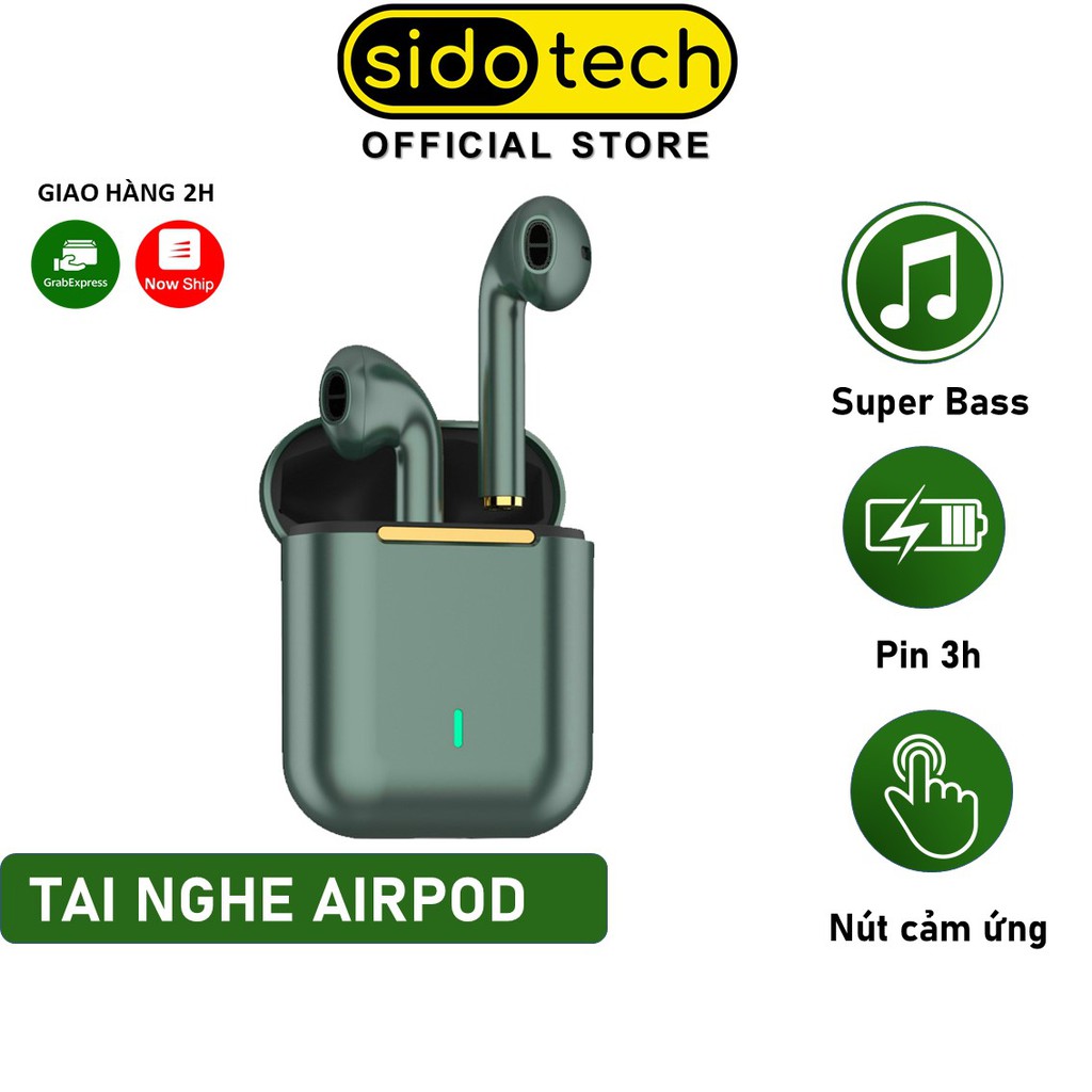 Tai nghe bluetooth không dây True Wireless Sidotech Airpods mini TWS nâng cấp âm thanh Super Bass Cảm ứng Smart