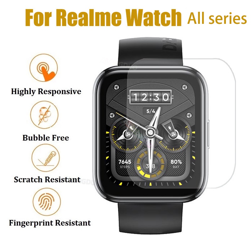 Miếng dán TPU bảo vệ màn hình đồng hồ Realme Watch 2 Pro / Realme tùy chọn số lượng