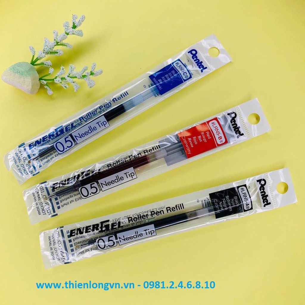 Ruột bút nước energel Pentel LRN5 ngòi 0.5mm