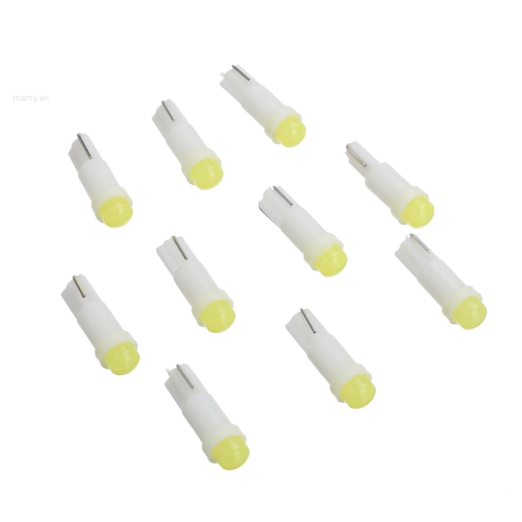 Set 10 Đèn Led T5 COB 1 Bóng Gắn Bảng Điều Khiển Dành Cho Ô Tô