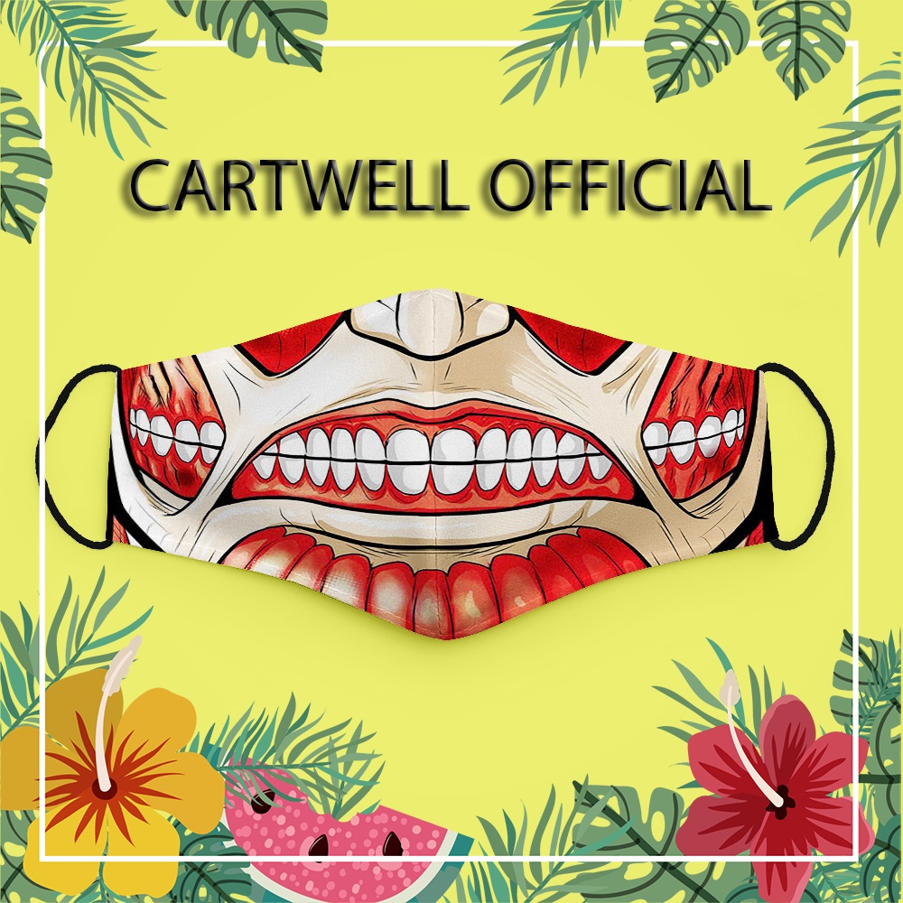 Khẩu trang hoạt hình cho bé vui nhộn thú cưng trẻ em cute Hình Vẽ DRAWN CARTWELL dây đeo mềm bảo vệ toàn diện chất liệu