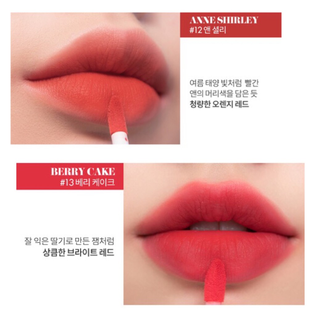 ROMAND – Son kem lì mềm môi Zero Velvet Tint lâu trôi